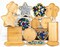 10 Pcs Wooden Mosaic Bases Assorted Shapes for DIY Coaster Crafts and Mosaic Art Projects